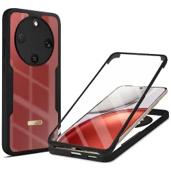 Custodia per Honor Magic8 Lite, Techsuit, ColorVerse 360, Nera
