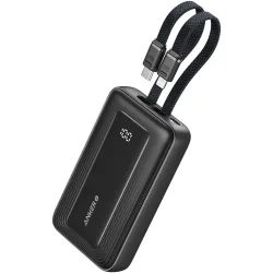 Batteria Esterna Anker PowerCore, 20000mAh, 30W, QC + PD, 1 x Lightning - 1 x USB-A - 2 x USB-C, Nera A1681G11