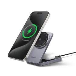 Caricabatterie Wireless UGREEN W706 2in1, 20W, 1.67A, Nero