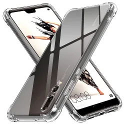 Custodia per Huawei P20 Pro, Techsuit, Shockproof Clear, Trasparente