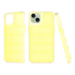 Custodia per Apple iPhone 15 Plus, Techsuit, Wave Shield, Gialla