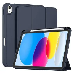 Custodia per Apple iPad (2025) / (2022), Techsuit, Flex Trifold, Blu Navy
