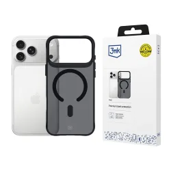 Custodia MagSafe per Apple iPhone 17 Pro Max, 3MK, Smoke MagCase, Nera