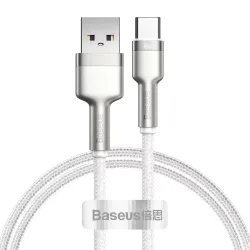 Cavo Dati e Ricarica USB-A - USB-C Baseus Cafule Metal Series, 66W, 2m, Bianco CAKF000202