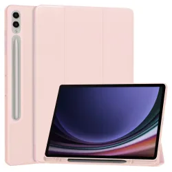 Custodia per Samsung Galaxy Tab S10+ / Tab S9+, Techsuit, Flex Trifold, Rosa