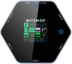 Hub USB-C BlitzWolf BW-TH16, 8in1, Grigio