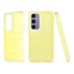 Custodia per Samsung Galaxy S24+ S926, Techsuit, Wave Shield, Gialla