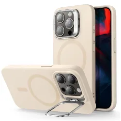 Custodia MagSafe per Apple iPhone 15 Pro, ESR, Cloud Soft Kickstand, Crema