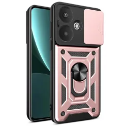 Custodia per Xiaomi Redmi 13C 5G, Techsuit, CamShield, Rosa