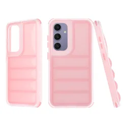 Custodia per Samsung Galaxy S24+ S926, Techsuit, Wave Shield, Rosa