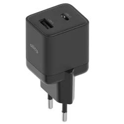 Caricabatterie Rete Allity. ATC-01-30WAC Mini, 30W, 3A, 1 x USB-A - 1 x USB-C, Nero