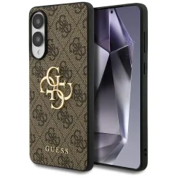 Custodia per Samsung Galaxy S25 Edge S937, Guess, Big 4G Logo Classic, Marrone