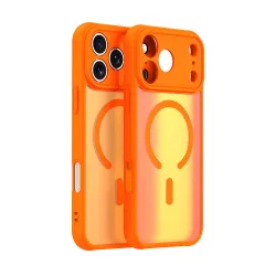 Custodia MagSafe per Apple iPhone 17 Pro Max, Techsuit, HaloFrost II, Arancione