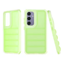 Custodia per Samsung Galaxy S24+ S926, Techsuit, Wave Shield, Verde