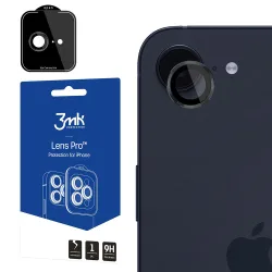Pellicola protettiva per fotocamera posteriore 3MK Protection Pro per Apple iPhone 17e / 16e, vetro temperato, trasparente