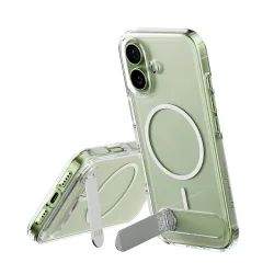 Custodia MagSafe per Apple iPhone 17, PanzerGlass, con Supporto Kickstand, Trasparente