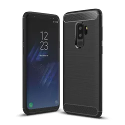 Custodia per Samsung Galaxy S9+ G965, OEM, Carbonio, Nera
