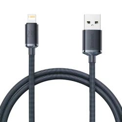 Cavo Dati e Ricarica USB-A - Lightning Baseus Crystal Shine Series, 20W, 1,2m, Nero CAJY000001