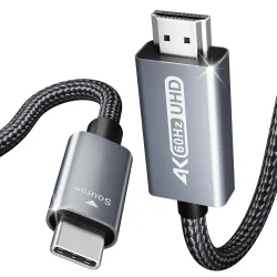 Cavo Audio e Video USB-C - HDMI Benfei, 0,9m, Grigio