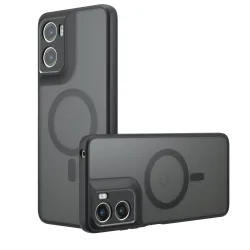 Custodia MagSafe per Motorola Moto G06, Techsuit, PureFrost, Nera Satinata