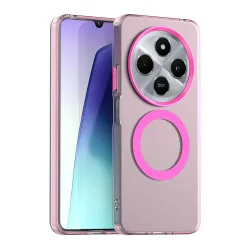 Custodia MagSafe per Xiaomi Poco C75 / Redmi 14C, Techsuit, CandyCase, Rosa