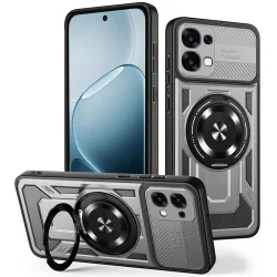 Custodia per Oppo A6 Pro 5G / A6 Pro 4G, Techsuit, RuggedCam, Grigio