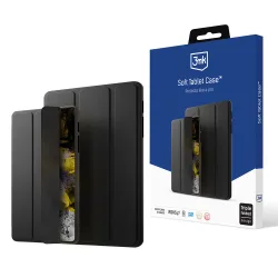 Custodia per Samsung Galaxy Tab A9+, 3MK, Soft Tablet, Nera