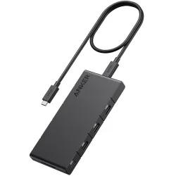 Hub USB-C Anker, 1 x USB-A 3.0 - 2 x USB-A - 3 x USB-C - 2 x HDMI - 1 x RJ45 - 1 x SD, Nero A83A2G11