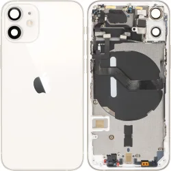 Copertura Batteria Apple iPhone 12 mini, Con Scocca Centrale, Bianco, Swap Premium