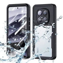 Custodia Waterproof per Xiaomi Poco X7 / Redmi Note 14 Pro 5G, ShellBox, Nera