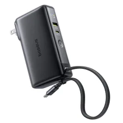 Batteria Esterna Baseus Nomos NT11 Omni US, 10000mAh, 67W, QC + PD, 1 x USB-A - 2 x USB-C, Nera P10078807123-00