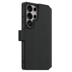 Custodia per Samsung Galaxy S25 Ultra S938, PanzerGlass, Care Feature Kickstand Wallet, Nera