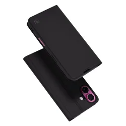 Custodia per Apple iPhone 16 Plus, Techsuit, Magskin Book, Nera