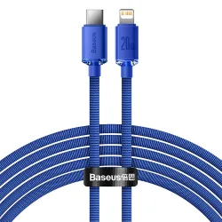 Cavo Dati e Ricarica USB-C - Lightning Baseus Crystal Shine Series, 20W, 1.2m, Blu CAJY000203