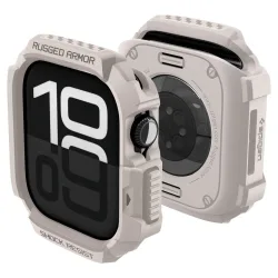 Custodia Spigen Rugged Armor V2 per Apple Watch Series 10 / 11 42mm, Beige ACS10493