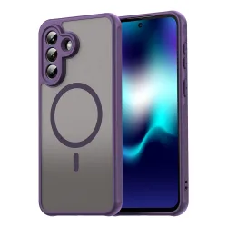 Custodia MagSafe per Samsung Galaxy A37 5G, Techsuit, HaloFrost II, Viola