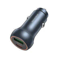 Caricabatterie Auto Borofone BZ32B Fresh, 48W, 3A, 1 x USB-A - 1 x USB-C, Grigio