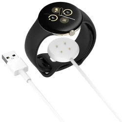 Cavo di Ricarica Techsuit THC5 per Google Pixel Watch 3 45mm / Watch 3 41mm, USB-A, Bianco