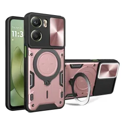 Custodia per Motorola Moto G06, Techsuit, CamGuard Pro, Rosa Dorato