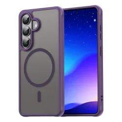 Custodia MagSafe per Samsung Galaxy S26 S942, Techsuit, HaloFrost II, Viola