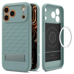 Custodia MagSafe per Apple iPhone 17 Pro Max, Spigen, Caseology Parallax S, Verde ACS09912