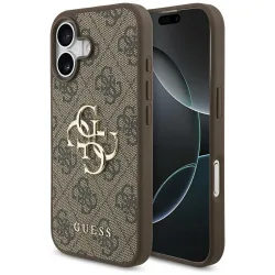 Custodia per Apple iPhone 17, Guess, 4G Big Logo, Marrone