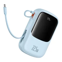 Batteria Esterna Baseus Qpow Pro+, 20000mAh, 22.5W, QC + PD, 1 x USB-A - 2 x USB-C, Blu P10067103313-00