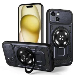 Custodia per Apple iPhone 15 Plus, Techsuit, RuggedCam, Blu