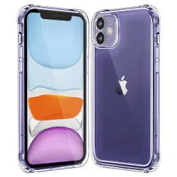 Custodia per Apple iPhone 11, Techsuit, Shockproof Clear, Trasparente