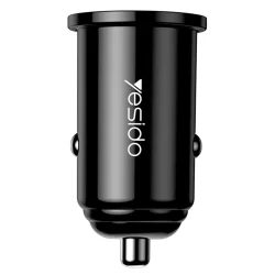 Caricabatterie Auto Yesido Y38, 18W, 3A, 1 x USB-A, Nero