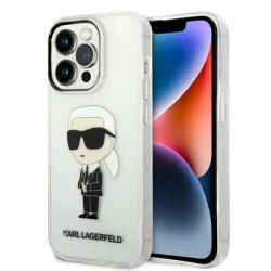 Custodia per Apple iPhone 14 Pro, Karl Lagerfeld, IML Ikonik NFT, Trasparente