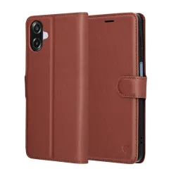 Custodia per Samsung Galaxy A07 4G A075, Techsuit, Leather Folio, Marrone