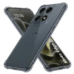 Custodia per Motorola Edge 70 Pro, Techsuit, Shockproof Clear, Fumo