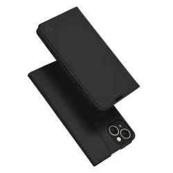 Custodia per Apple iPhone 15 Plus, Techsuit, Magskin Book, Nera